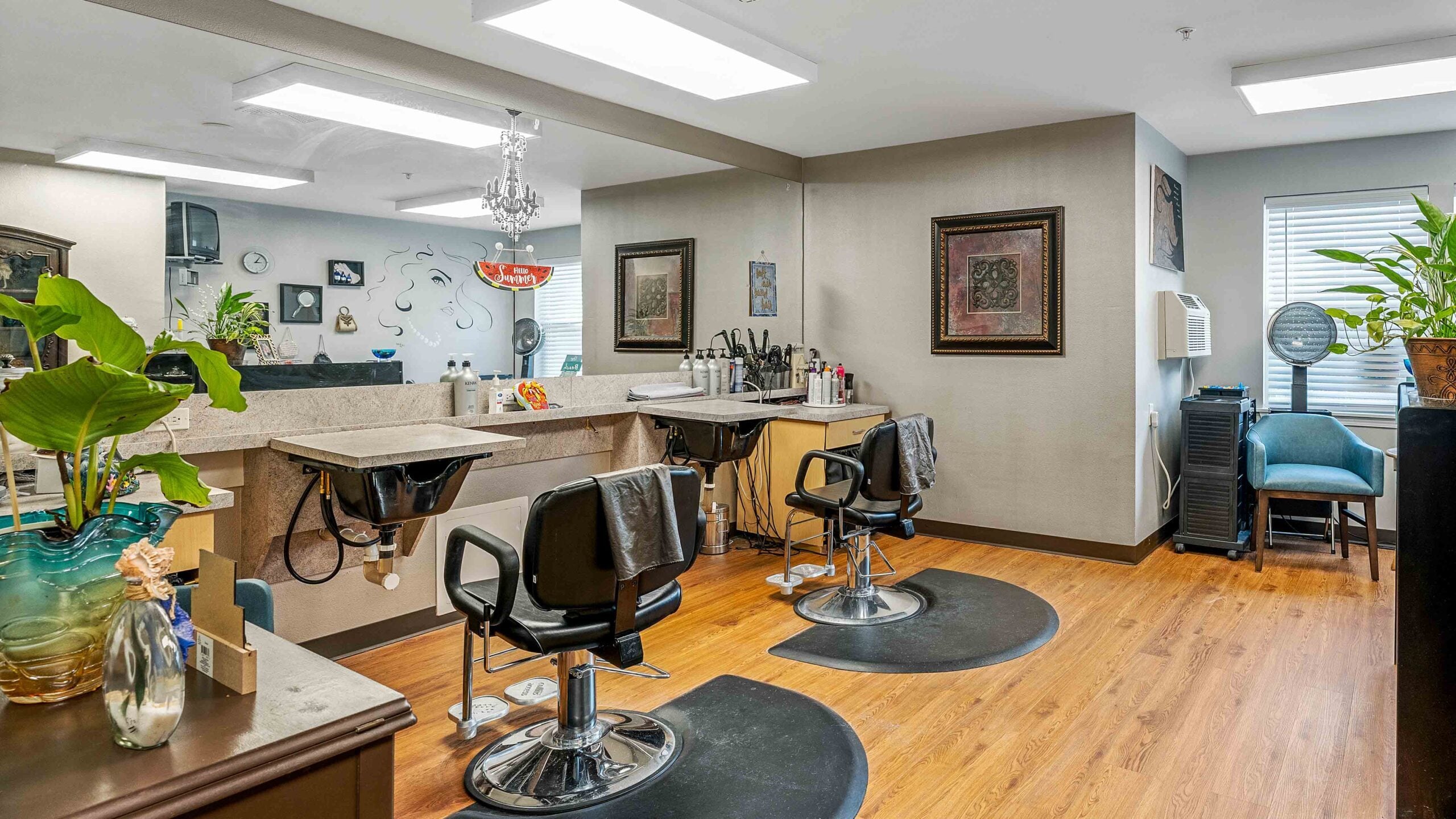 The beauty salon at The Lodge at Wake Forest