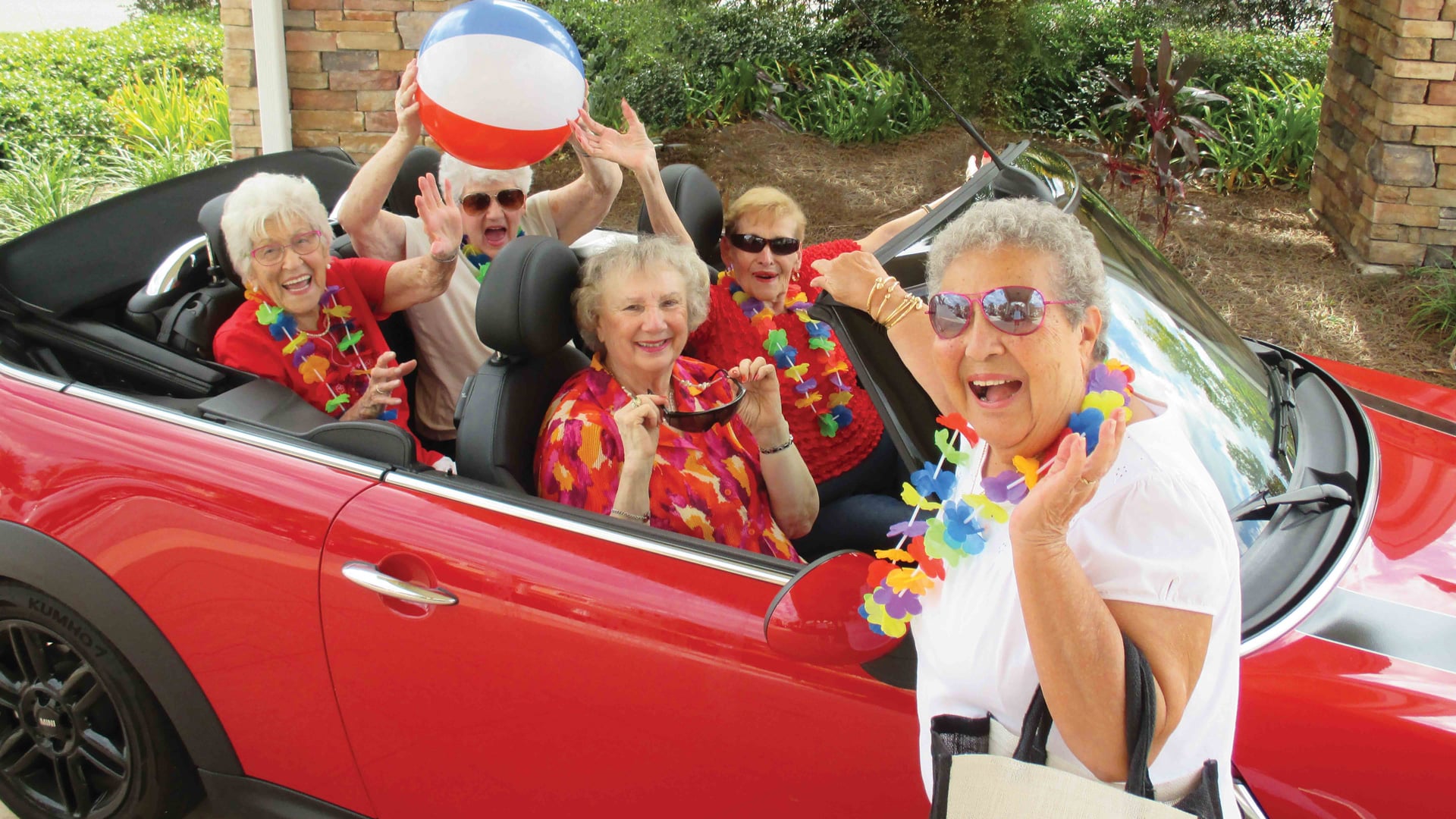 Residents enjoying time together at The Lodge at Wake Forest