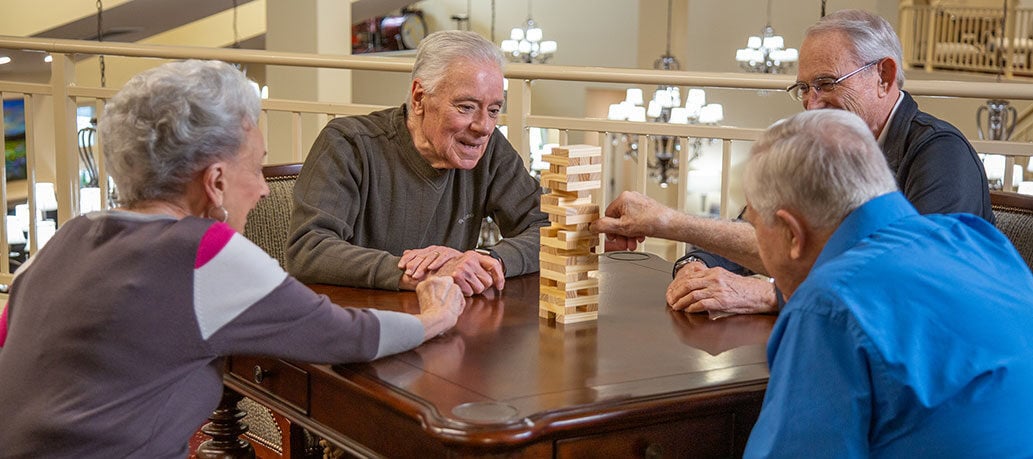 Residents enjoying activities and events at The Lodge at Wake Forest