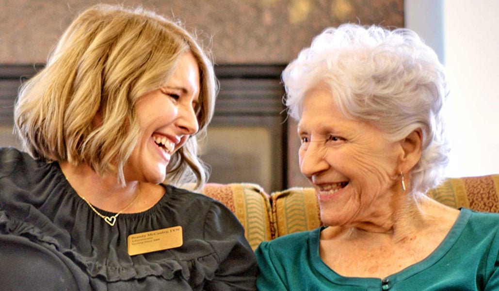 Residents and team members spending time together at The Lodge at Wake Forest